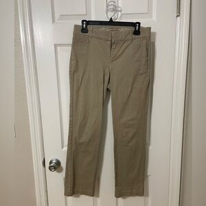 Tan Straight-Leg Pants from Gloria Vanderbilt